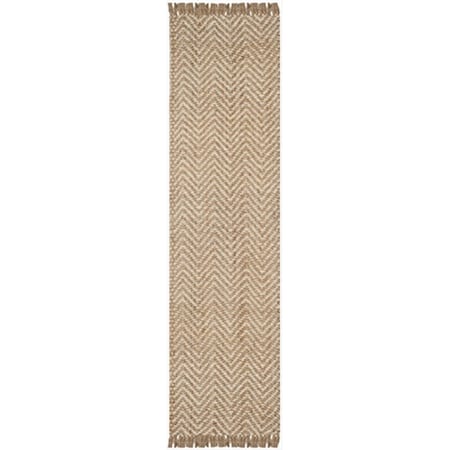Safavieh 2 ft. 6 in. x 10 ft. Runner Casual Bleach and Natural Fiber Rug NF458A-210
